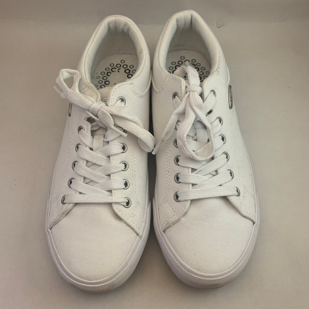 Women's White Lugz Ally Canvas Sneakers Size 8.5 - Picture 6 of 8